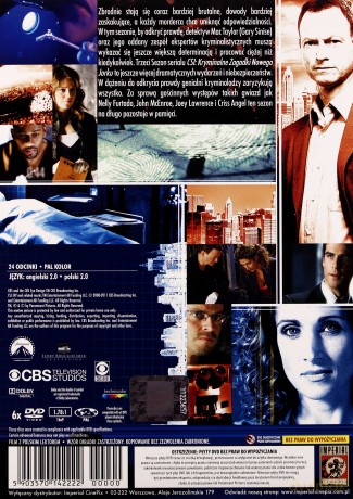 CSI: Kryminalne zagadki Nowego Jorku Sezon 3 [6DVD]