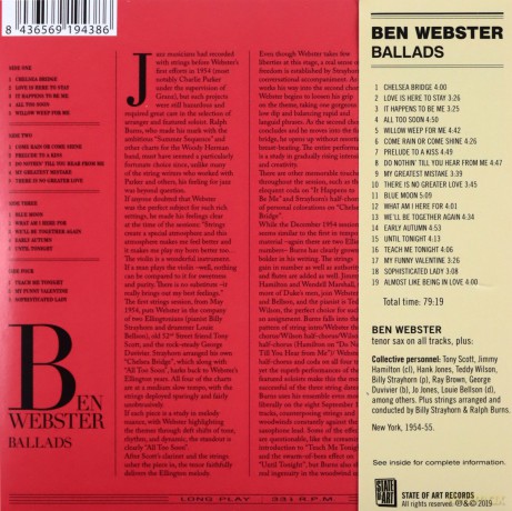 Ben Webster: Ballads - The Complete Album [CD]