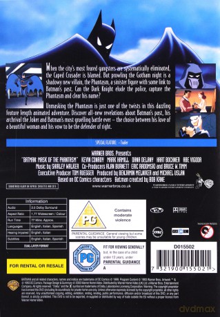 Batman Mask Of Phantasm (Batman: Maska Batmana) [DVD]