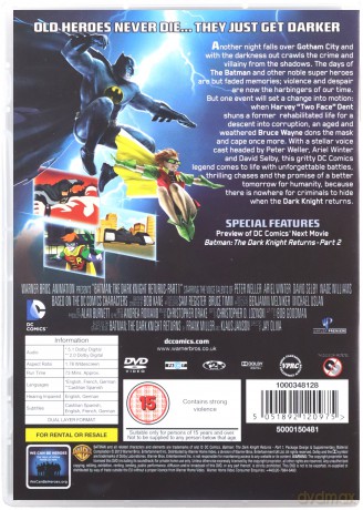 Batman The Dark Knight Returns 1 (Batman DCU: Mroczny rycerz - Powrót, część 1) [DVD]