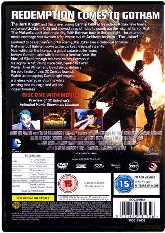 Batman The Dark Knight Returns 2 (Batman DCU: Mroczny rycerz - Powrót, część 2) [DVD]