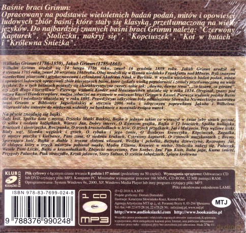 Baśnie - Bracia Grimm [AUDIOBOOK] [CD]