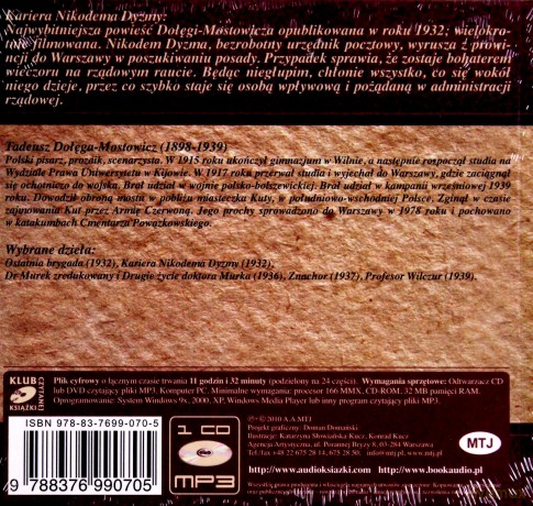 Kariera Nikodema Dyzmy - Tadeusz Dołega-Mostowicz [AUDIOBOOK] [CD]