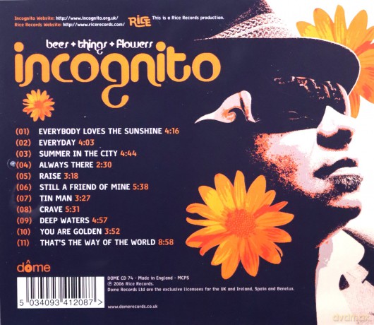 Incognito: Bees + Things + Flowers [CD]
