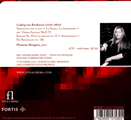 Plamena Mangova: Beethoven Variations On La Stessa [CD]