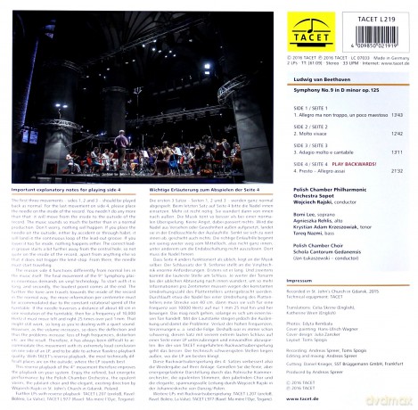 Polish Chamber Philharmonic Orchestra. Rajski: Beethoven: Symphony No. 9 In D Minor Op. 125 [2xWinyl]