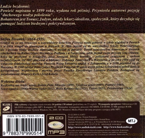Ludzie bezdomni - Stefan Żeromski [AUDIOBOOK] [CD]