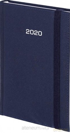 Kalendarz 2020 A4 Dzienny Cross z gumką Granat [KALENDARZ]