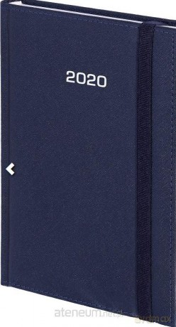 Kalendarz 2020 B6 Dzienny Cross z gumką Granat [KALENDARZ]