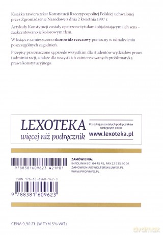 Konstytucja Rzeczypospolitej Polskiej [KSIĄŻKA]