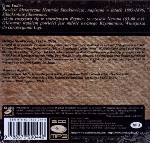 Quo vadis - Henryk Sienkiewicz [AUDIOBOOK] [2CD]