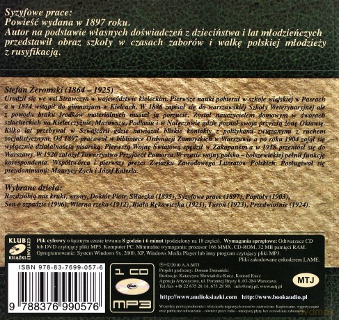 Syzyfowe prace - Stefan Żeromski  [AUDIOBOOK] [CD]
