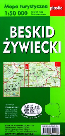 Mapa turystyczna - Beskid Żywiecki 1:50 000 WIT