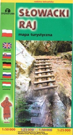 Mapa turystyczna - Słowaki raj