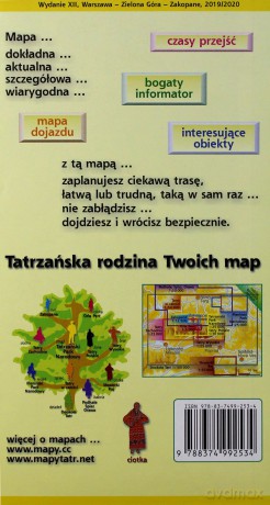 Mapa turystyczna - Słowaki raj
