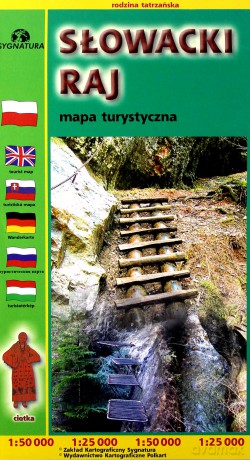 Mapa turystyczna - Słowaki raj