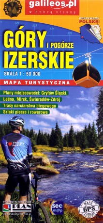 Mapa turystyczna- Góry i pogórze Izerskie 1:50 000