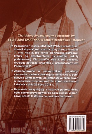 Matematyka SBR 1 Podręcznik [KSIĄŻKA]