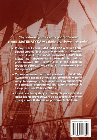 Matematyka SBR 1 Podręcznik [KSIĄŻKA]