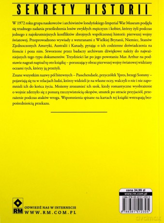 Pierwsza Wojna Światowa - Max Arthur [KSIĄŻKA]