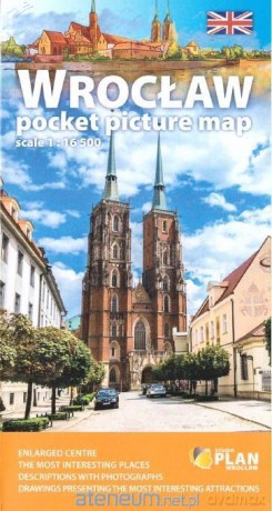Plan kieszonkowy rys.-Wrocław wersja angielska 1:16 500