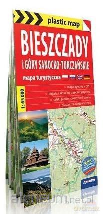 Plastic map Bieszczady i Góry Sanocko-Turczańskie