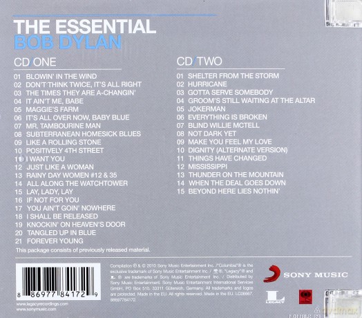 Bob Dylan: The Essential Bob Dylan [2CD]