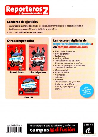 Reporteros Internacional 2 ćwiczenia [KSIĄŻKA]