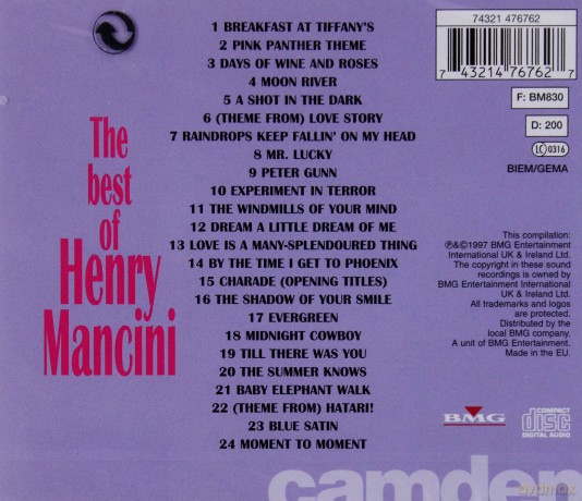 Henry Mancini: The Best Of [CD]