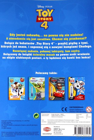 Toy Story 4. Zadania do zmazywania [KSIĄŻKA]