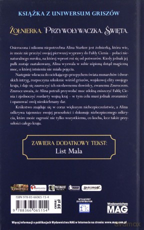 Trylogia Grisza (Tom 1) Cień i kość - Leigh Bardugo [KSIĄŻKA]