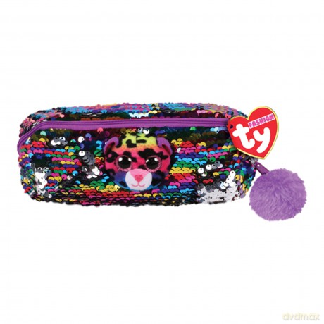 Ty Fashion - cekinowy piórnik Lampart 20 cm
