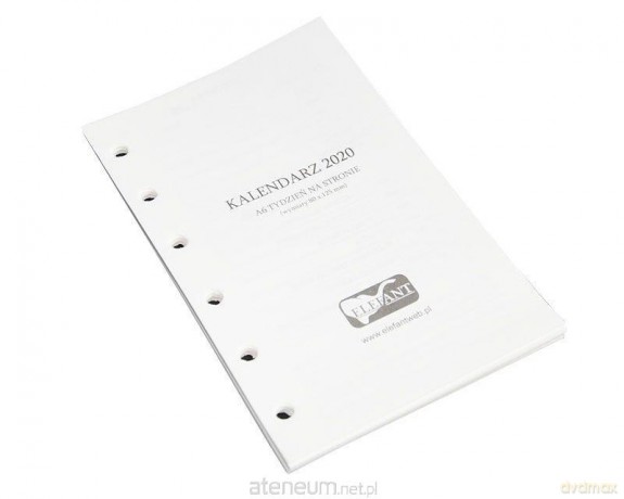 Wkład kalendarzowy A6 2020 tygodniowy [KALENDARZ]