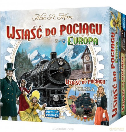 Wsiąść do Pociągu: Polska + Europa [GRA PLANSZOWA]