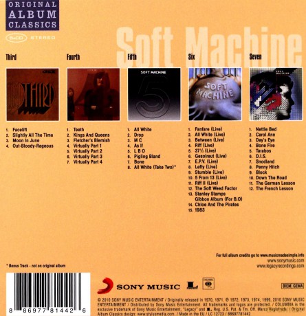 Soft Machine: Original Album Classics [BOX] [5CD]