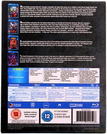 Avengers 1-4 complete [BOX] [4xBlu-Ray]