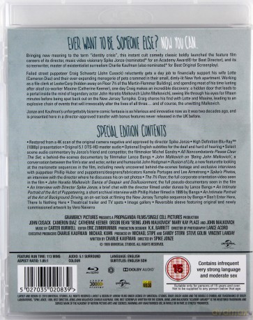 Being John Malkovich (Być jak John Malkovich) [Blu-Ray]