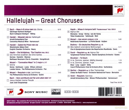 Hallelujah - Great Choruses [CD]
