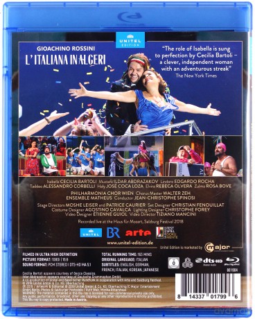 Gioachino Rossini: L'Italiana In Algeri [Blu-Ray]+[DVD]