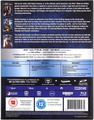 Iron Man Trilogy [3xBlu-Ray 4K]+[3xBlu-Ray]