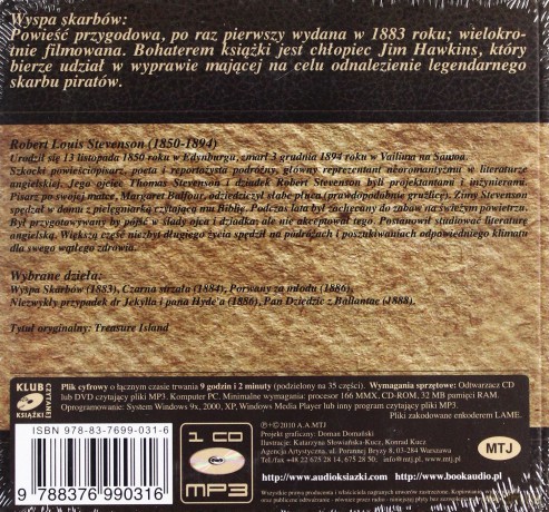 Wyspa skarbów - Robert Louis Stevenson [AUDIOBOOK] [CD]