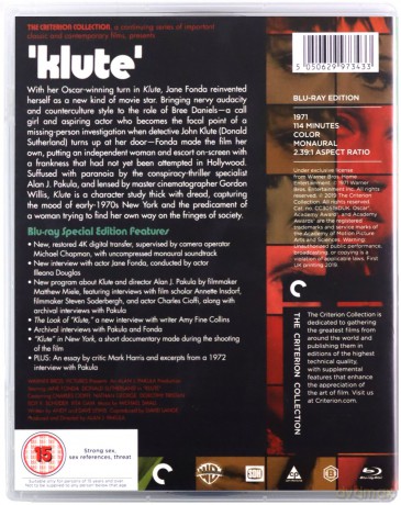 Klute (1971) (Criterion Collection) [Blu-Ray]
