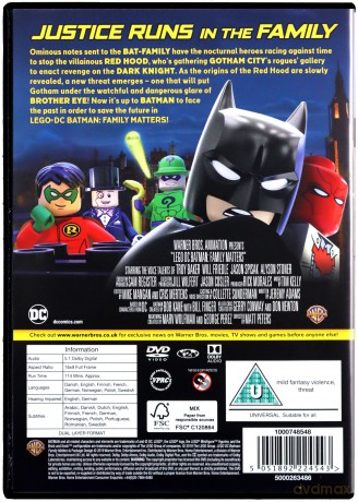 Lego Dc Batman: Family Matters [DVD]