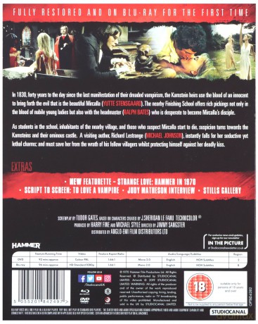 Lust For A Vampire [Blu-Ray]+[DVD]