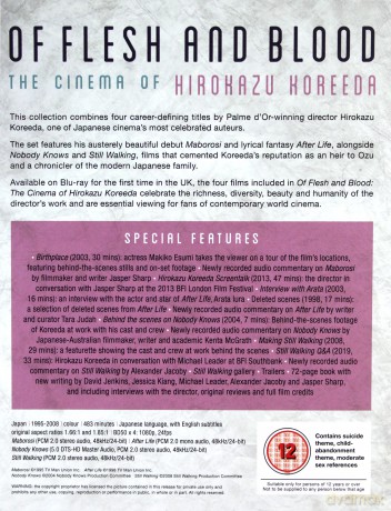Of Flesh And Blood: The Cinema Of Hirokazu Kore-Eda [4xBlu-Ray]