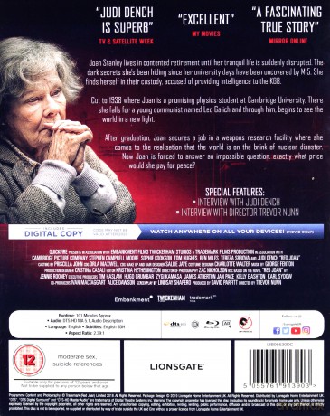 Red Joan (Tajemnice Joan) [Blu-Ray]