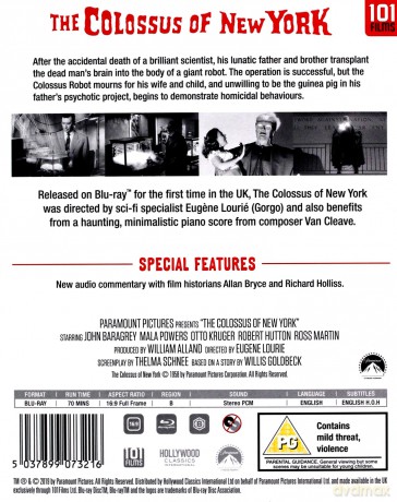 The Colossus Of New York [Blu-Ray]