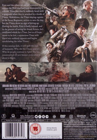 Attack On Titan: Part 2 - End Of The World (Atak Tytanów: Koniec świata) [DVD]
