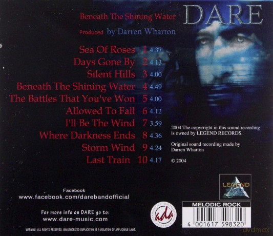 Dare: Beneath The Shining Water [CD]