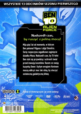Ben 10 Obca Potega odcinki 1-13 [3DVD]